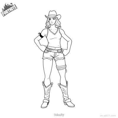 Free printable Calamity 01 Coloring Page - Free PDF Printable Fortnite Coloring Sheets coloring page